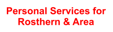 Personal Services for Rosthern & Area